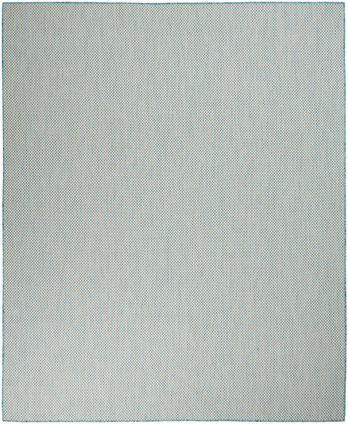 Nourison Courtyard Cou01 Ivory Aqua Area Rugs