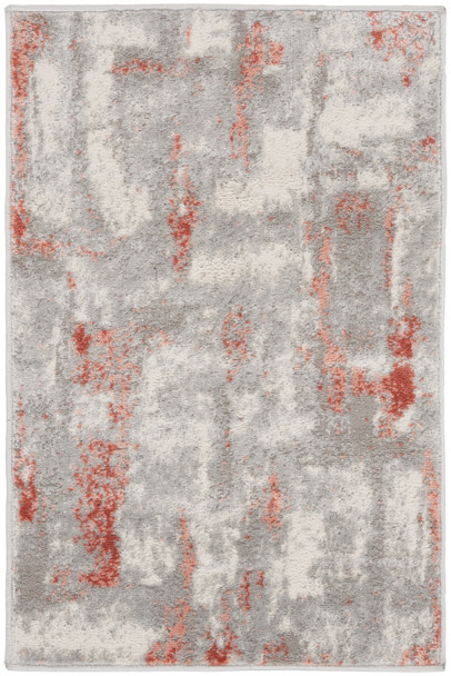 Nourison Elation Etn06 Grey Brick Area Rugs