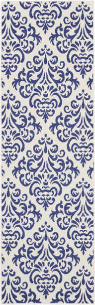 Nourison Grafix Grf06 White/blue Area Rugs