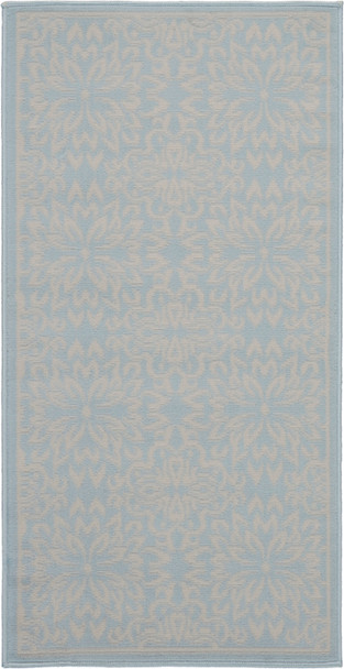 Nourison Jubilant Jub06 Ivory/light Blue Area Rugs