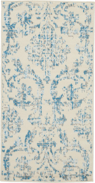 Nourison Jubilant Jub09 Ivory/blue Area Rugs