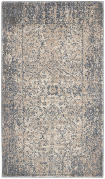 Kathy Ireland Moroccan Celebration Ki3m1 Ivory/slate Area Rugs