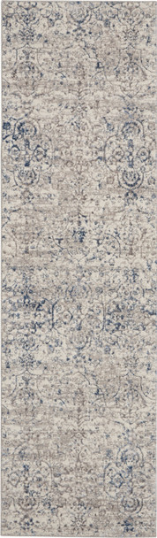 Kathy Ireland Royal Terrace Ki43 Beige Blue Area Rugs