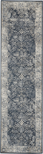 kathy ireland Home Malta Mai12 Navy/ivory Area Rugs