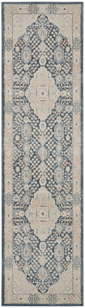 Kathy Ireland Malta Mai16 Blue/grey Area Rugs