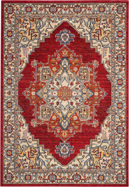 Nourison Majestic Mst05 Red Area Rugs