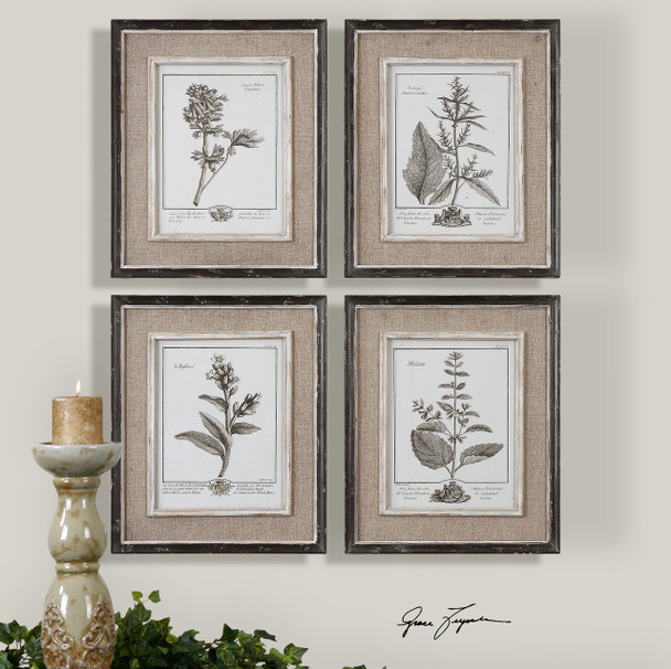 Uttermost Casual Grey Study Framed Art Set/4