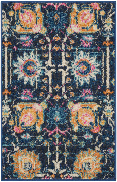 Nourison Passion Psn01 Navy Area Rugs