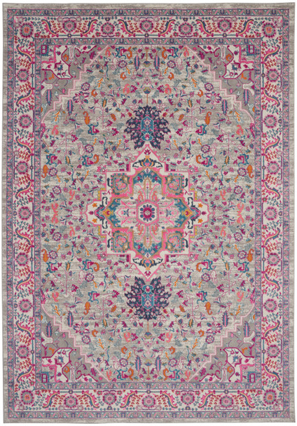 Nourison Passion Psn20 Light Grey/pink Area Rugs