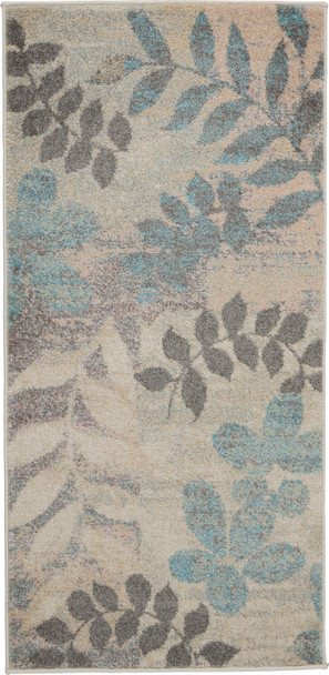 Nourison Tranquil Tra01 Ivory/light Blue Area Rugs
