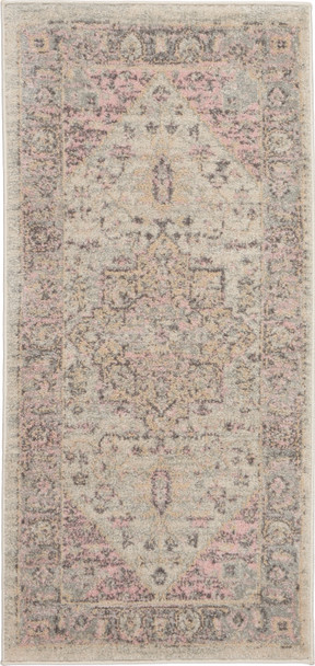 Nourison Tranquil Tra06 Ivory/pink Area Rugs