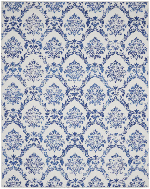 Nourison Whimsicle Whs01 Ivory Navy Area Rugs