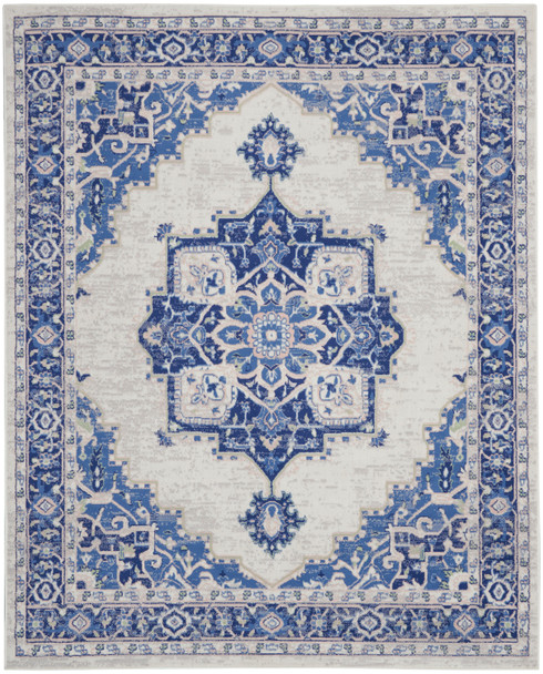 Nourison Whimsicle Whs03 Ivory Blue Area Rugs