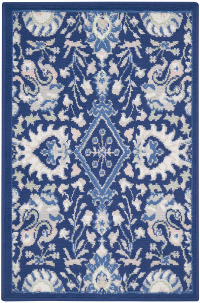 Nourison Whimsicle Whs10 Navy Multicolor Area Rugs