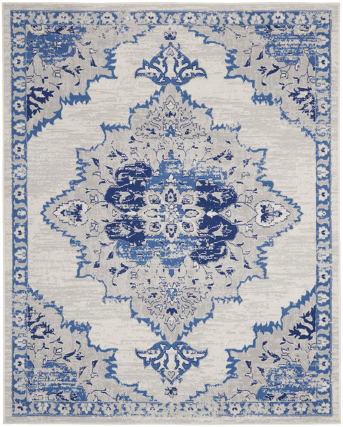 Nourison Whimsicle Whs14 Ivory Blue Area Rugs