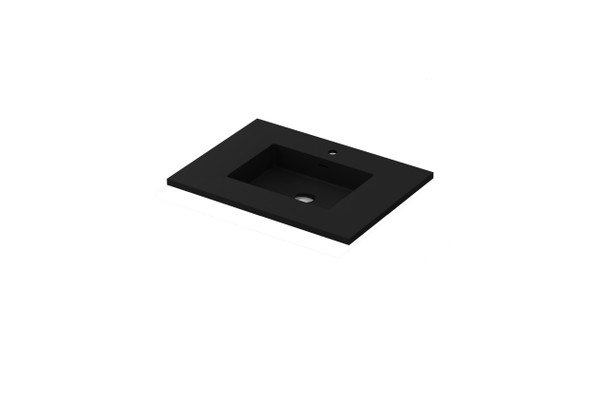 Viva Stone 30" Matte Black - Solid Surface Countertop