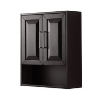 Daria Wall-mounted Storage Cabinet In Dark Espresso