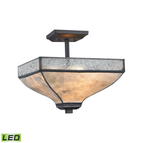 ELK Lighting Santa Fe 3-Light Semi Flush Mount - 70202/3-LED in Semi ...