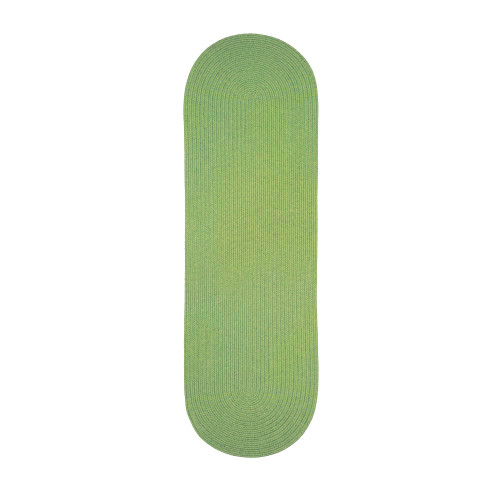 Homespice Decor Sage Green Braided 27 X 45" Oval Area Rug Area Rugs