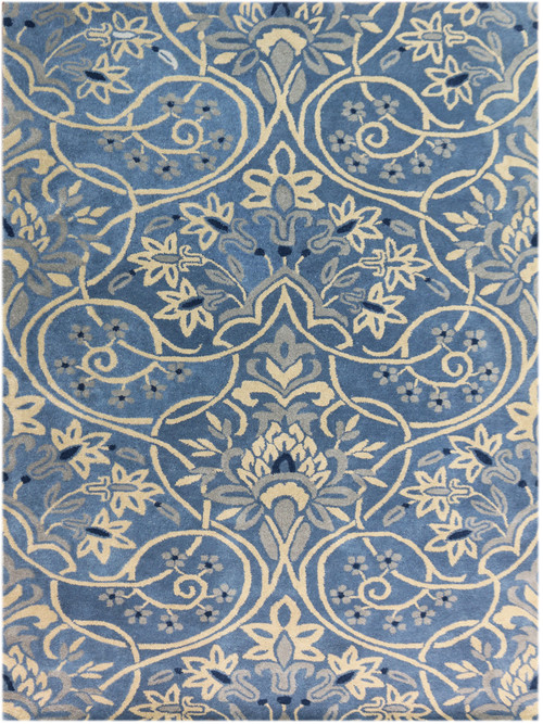 Amer Rugs Bombay BOM-2 Denim Blue Blue Hand-tufted - 2'x3' Rectangle ...