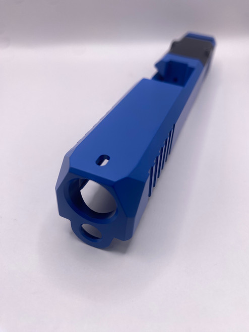 SM19 Zoom NRA Blue Stripped Slide