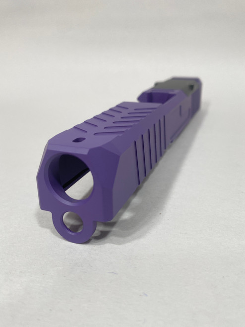 SM19 Helot Bright Purple Stripped Slide