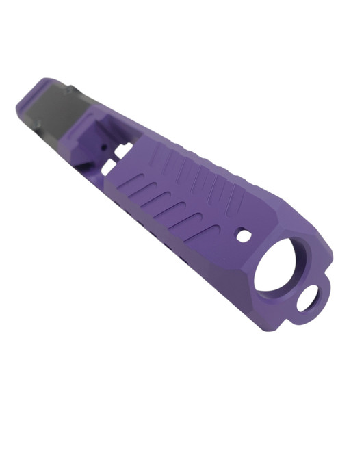 SM19 Helot Bright Purple Stripped Slide