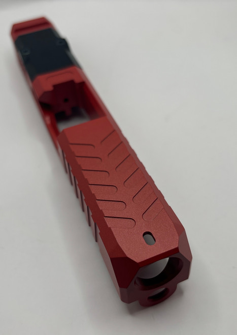 SM19 Helot Habanero Red Stripped Slide
