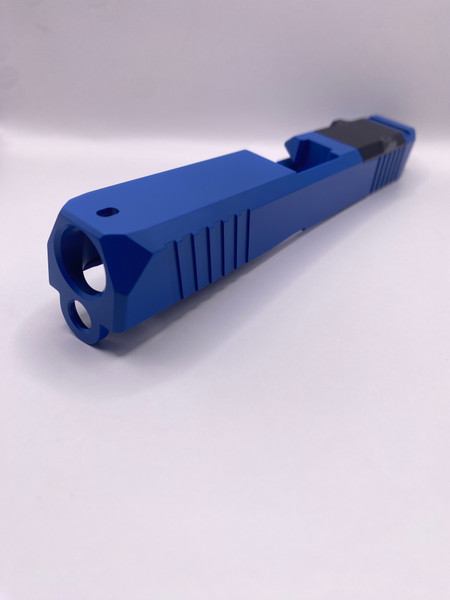SM19 Zoom NRA Blue Stripped Slide
