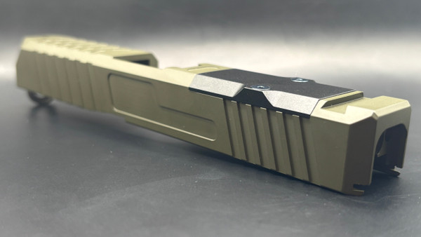 SM19 Helot Mil Spec O.D. Green Stripped Slide