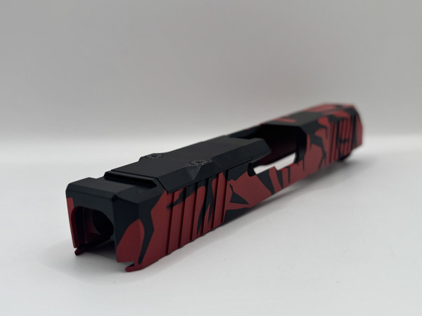 Zoom Reverse Lightning Black&Red Stripped Slide