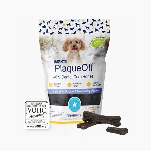 Mini Dental Care Bones Vegetable Fusion & Blueberry Flavour Mini Dental Care Bones Vegetable Fusion & Blueberry Flavour
