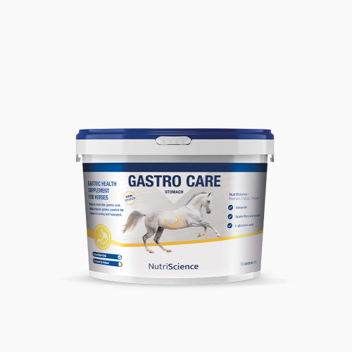 NutriScience Gastro Care – equine supplement for gastric ulcer support, UK product jar.