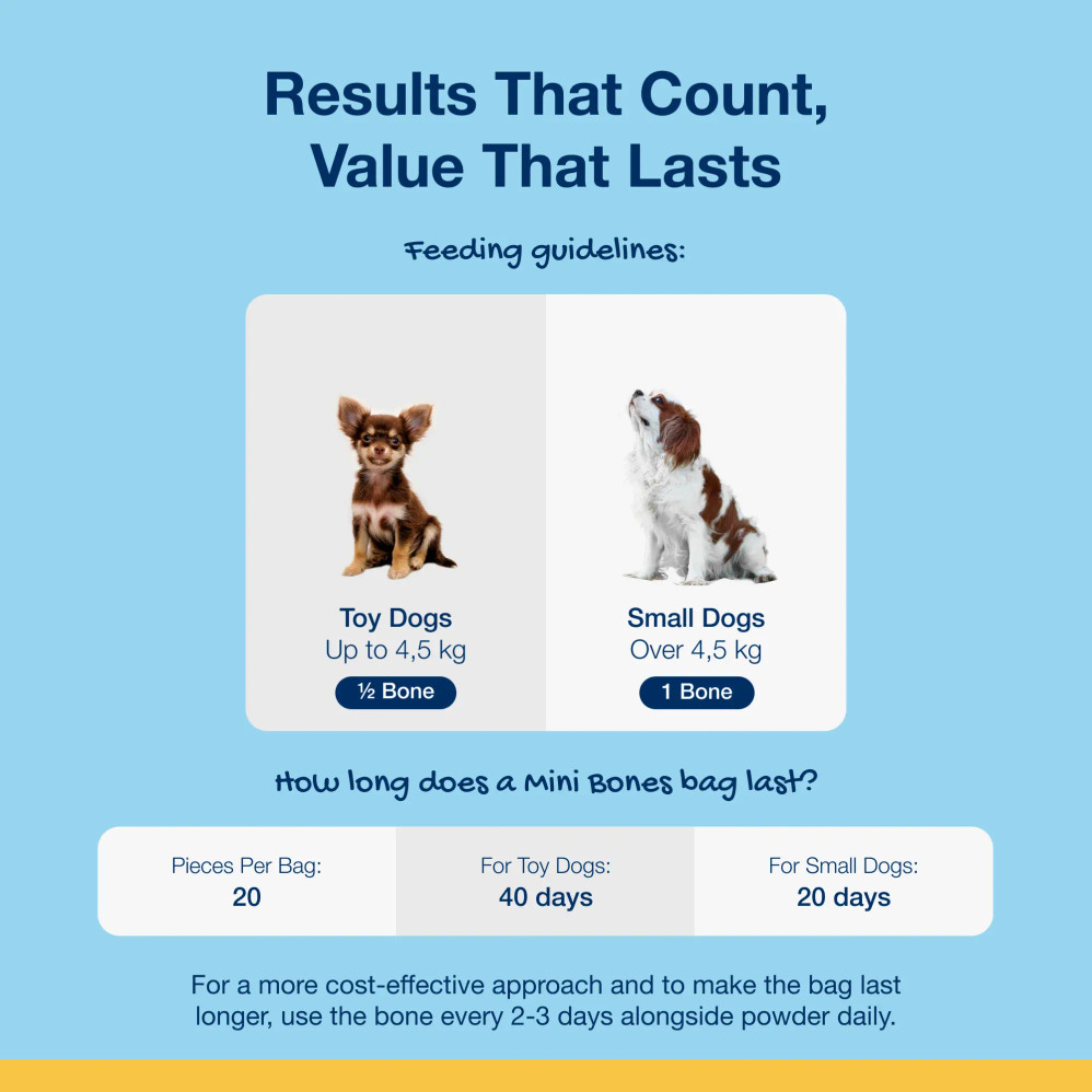 Mini Dental Care Bones – Vegetable Fusion Flavour