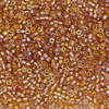 9/0 3-Cut Czech Glass Seed Beads Transparent Rainbow Beige