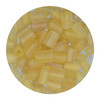 Rectangle Beads 5mm x 3mm Czech Glass Champagne Matte Rainbow