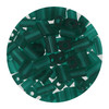 Rectangle Beads 5mm x 3mm Czech Glass Emerald Green Matte Transparent