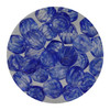 6mm Czech Fire Polished Beads Crystal/Blue Two-Tone