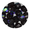 8mm Czech Fire Polished Beads Garnet Transparent Iris