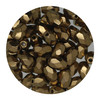 6x4mm Czech Fire Polished Beads Bronze Metallic