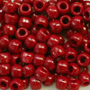 Crow Pony Bead Red Opaque