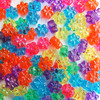 Flower Beads Jewel Mix Transparent 13mm Pack/50