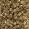 Flower Pony Bead Gold Glitter Sparkle