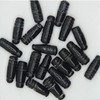 Glass Taper Beads Black Opaque 15mm pk/20