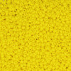 11/0 Czech Glass Seed Beads Yellow Opaque