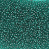 11/0 Czech Glass Seed Beads Transparent Teal