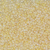11/0 Czech Glass Seed Beads Clear Lined Yellow