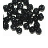 Black Ottoman Czech Pressed Glass Beads 8mm pk/30