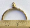 Coin Holder Bezel for USA Eisenhower Dollar 38mm Goldtone Pack of 100