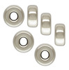 4mm Smooth Rondel Silver Sterling Silver Beads Pk/10